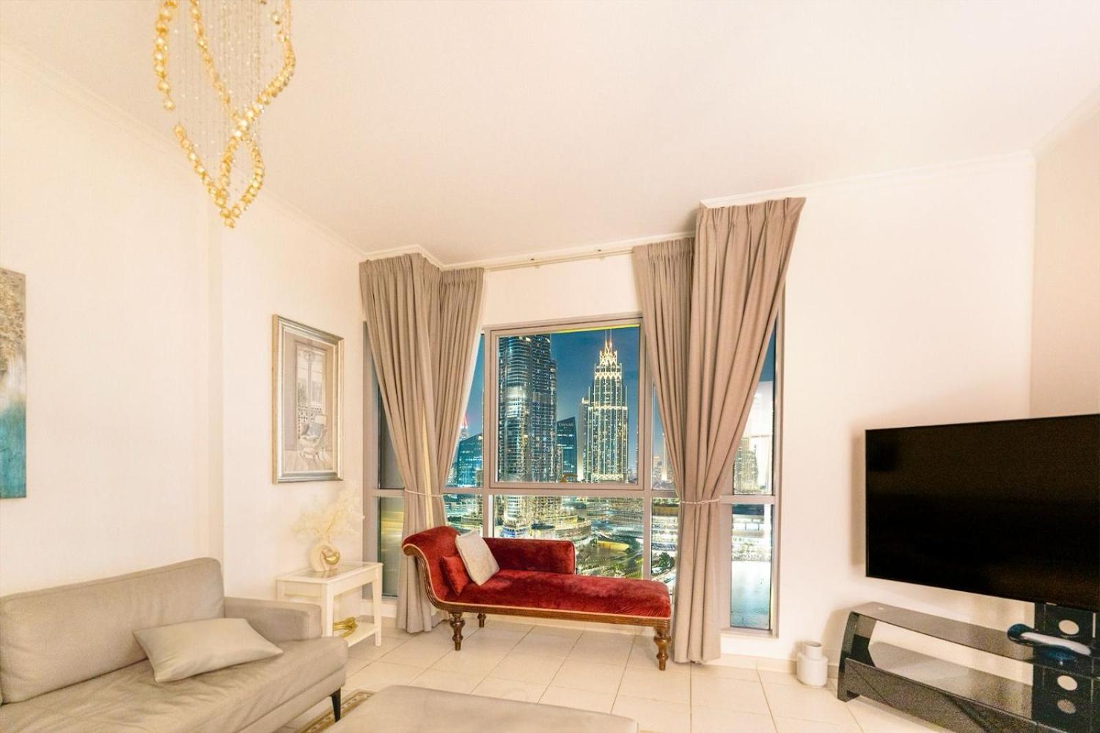 Spectacular Burj & Fountain View - Luxurious 3 Bedrooms & Maids Room - The Residences Dubai Exterior foto